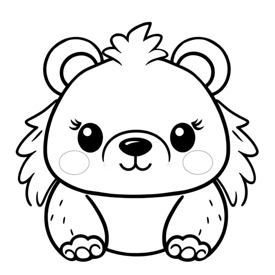 Adorable Baby Koala Bear Coloring Page